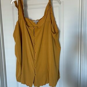 Mustard Sleeveless Blouse